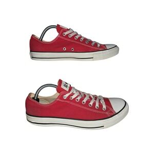 Converse Chuck Taylor All Star Low Top Red Canvas Sneakers Mens 11
